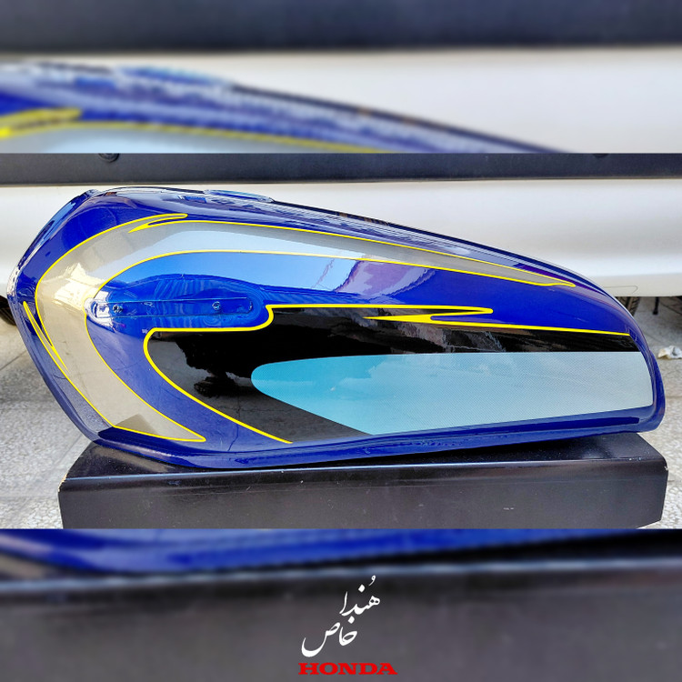 باک موتورسیکلت رهرو آبی اگزایتری (فوق سفارشی)